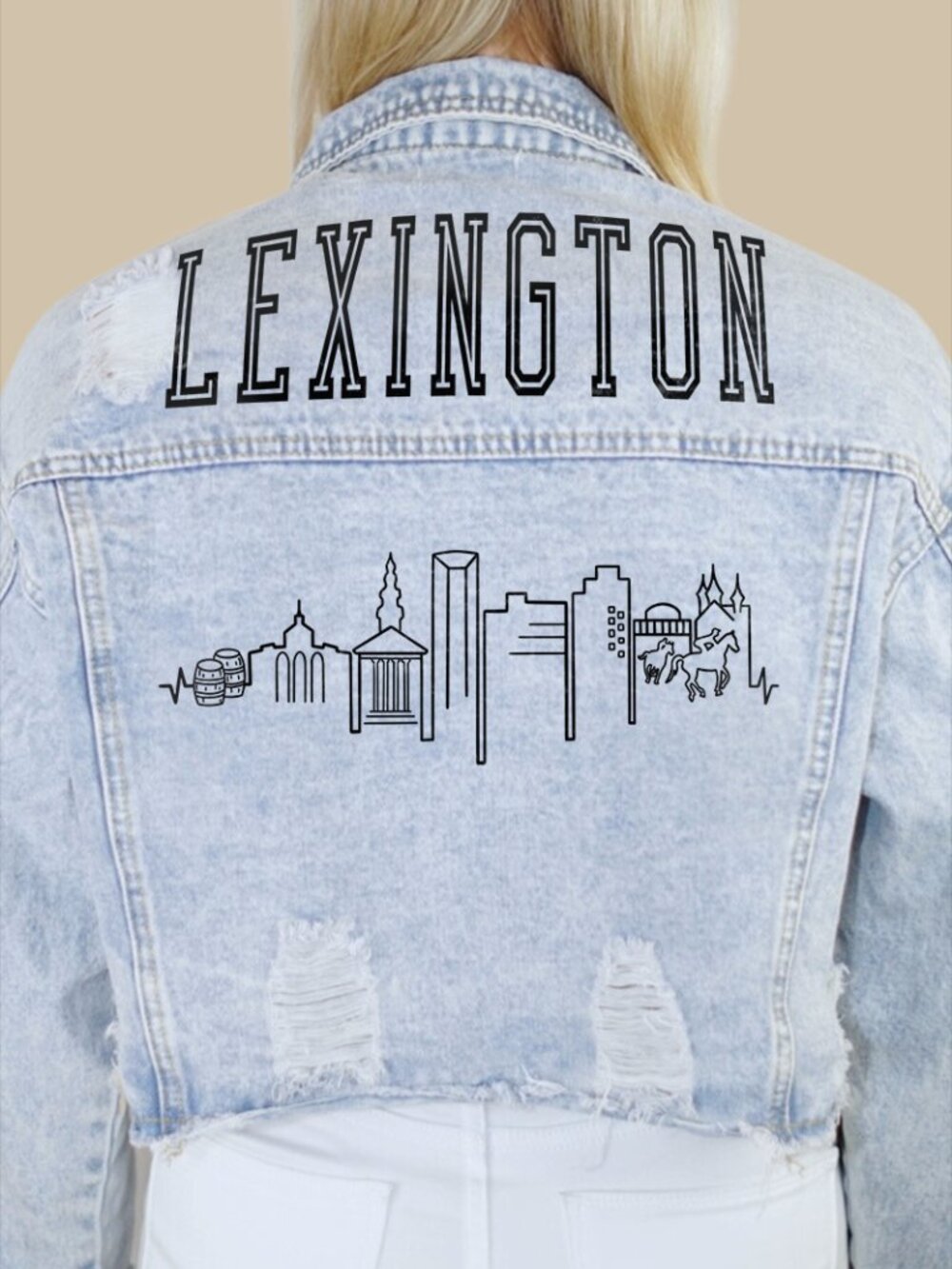 Lexington City Skyline Denim Jacket